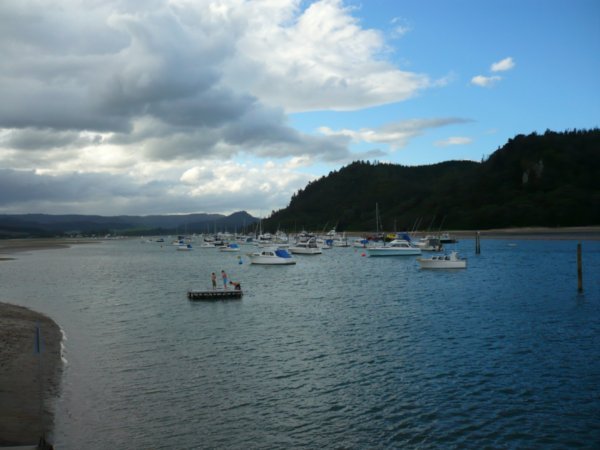 The harbour from the beach side