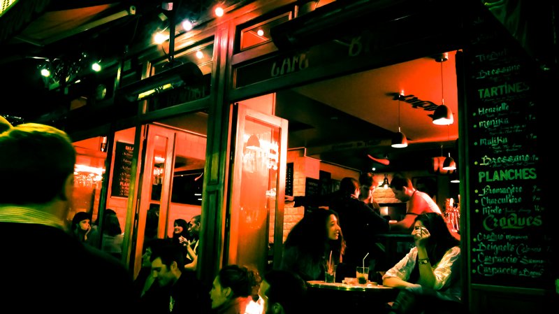 Cafe Nightlife in Paris