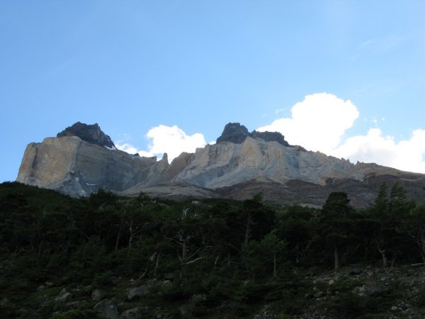 view of the peaks