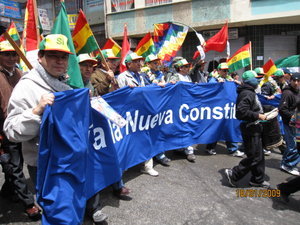 Sist søndag var det enorm støtte til Evo Morales i La Paz