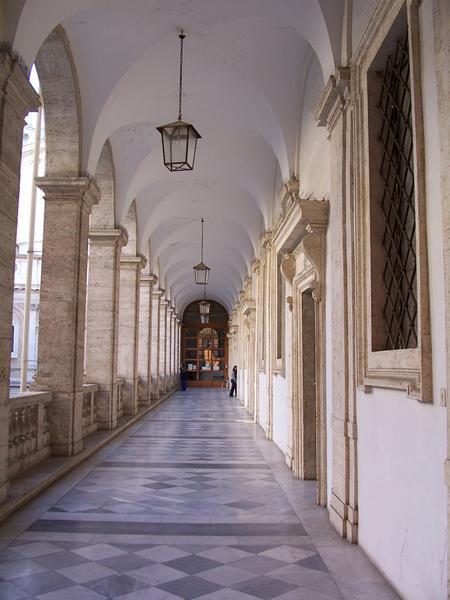 Exterior Hallway of Saint IVO