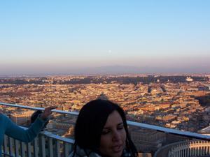 View from the Cupola with italian girl in the way