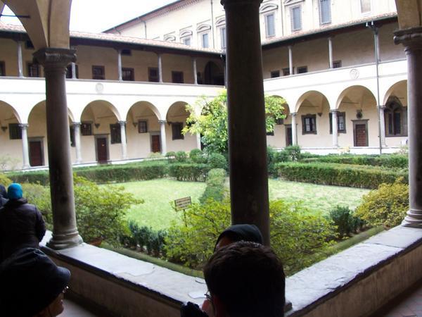 inside of courtyard of san lorenzo