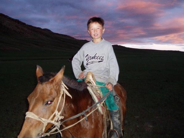 Herder boy on his horse - Central Aimag