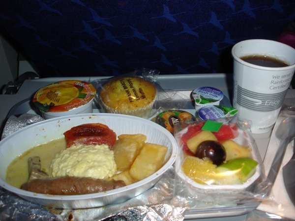 More airplane food