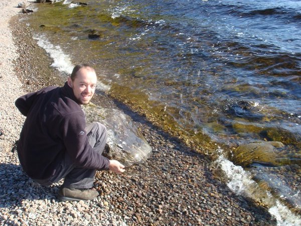 Leon at Loch Ness shore