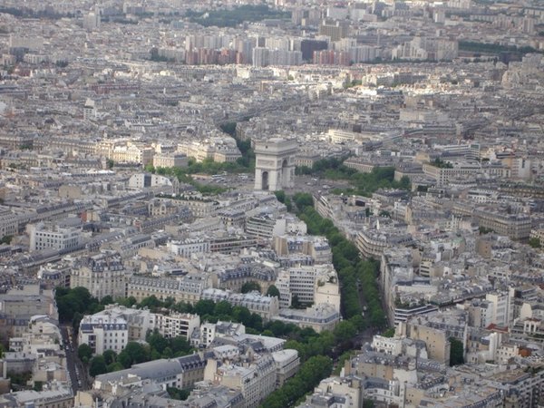 Paris from birds eye view