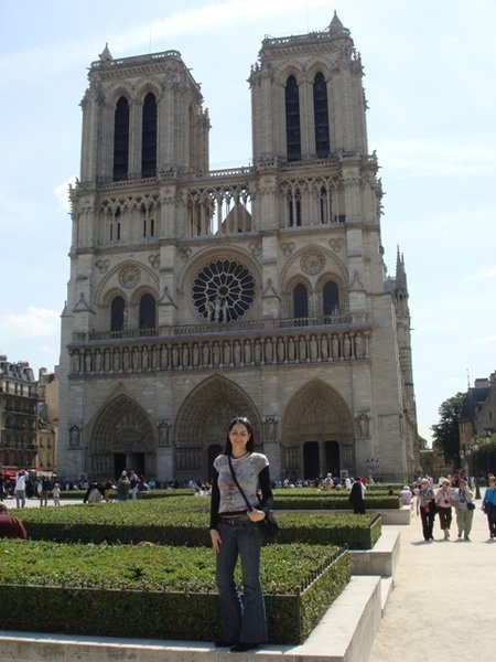 Melinda at the Notre Dame