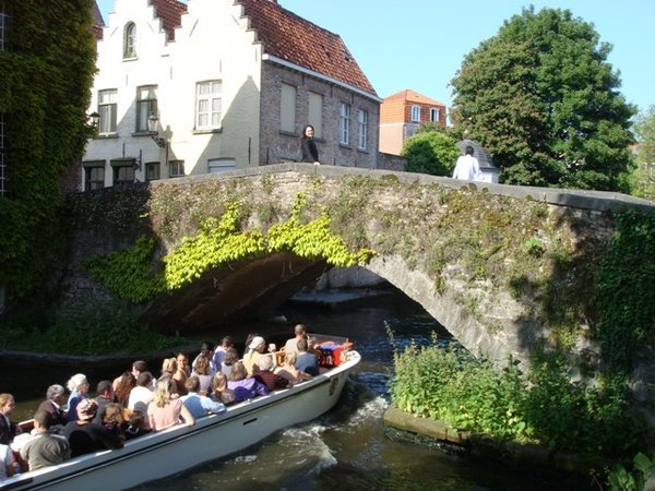 Ancient bridge in Bruges