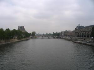A view of the Louvre and Musee d'Orsay