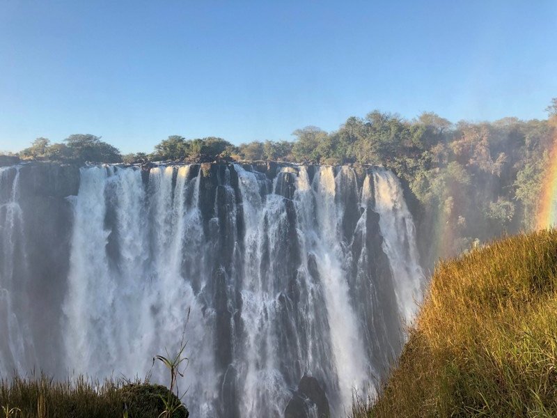 Falls from Zambia side