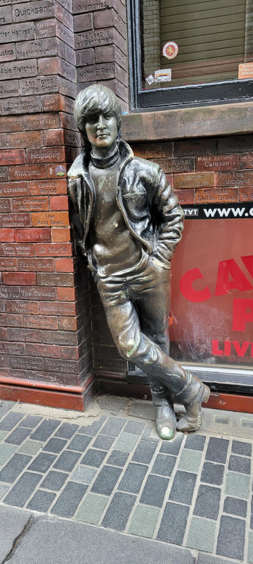 John Lennon statue.