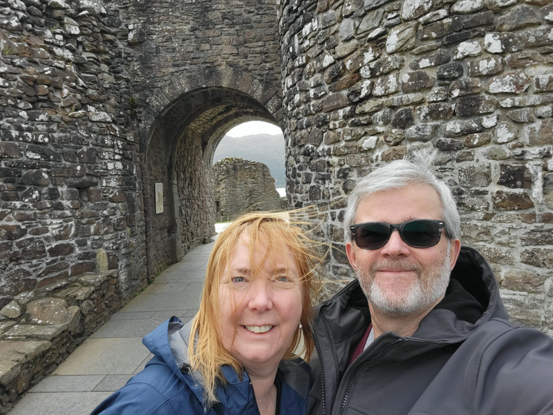 Us at the castle ruins.
