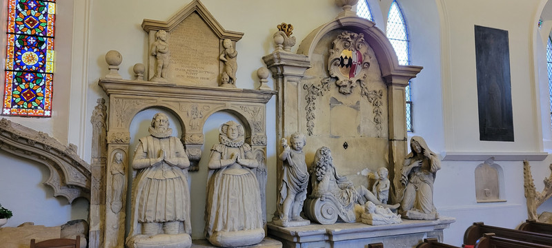 Some of the family tombs.