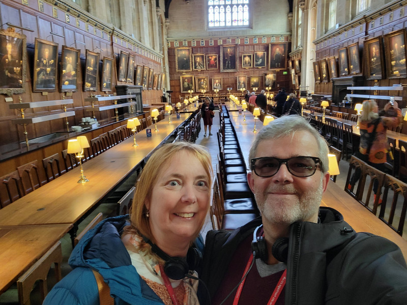 Us at the Christ church dining hall.