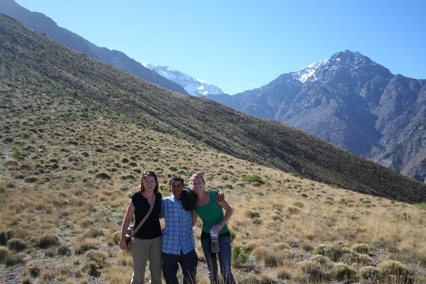Alison, Ibrahim and Lib - High Atlas mountains