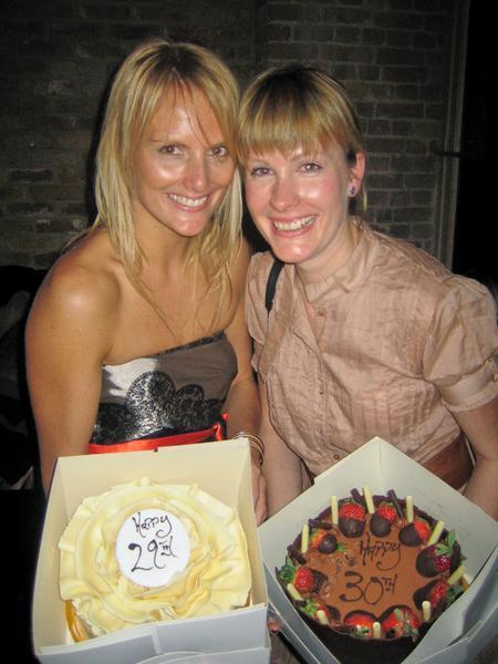 The birthday girls and our cakes