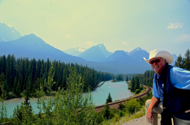 Dave along the famous Morant Curve on the Bow River