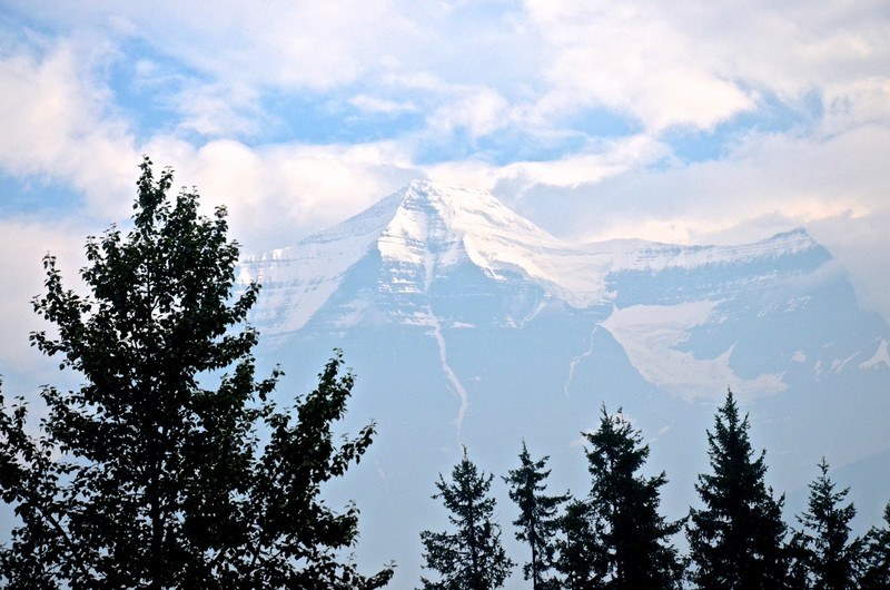 Mount Robson, the highest peak in the Canadian Rockies at 12,972'