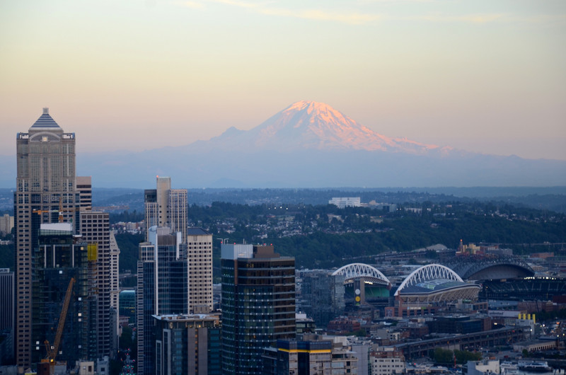 Mount Rainer from the top of the Space Needle