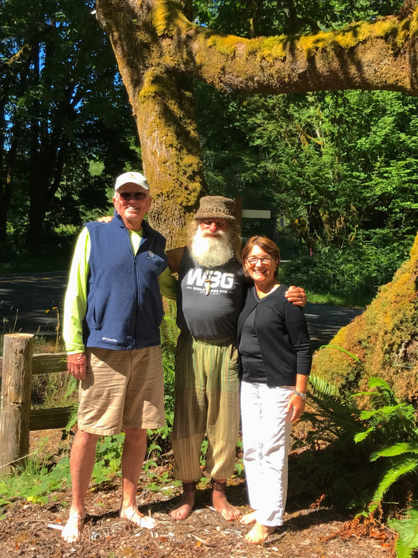 Dave and I with Mic Dodge and his Hoh tree
