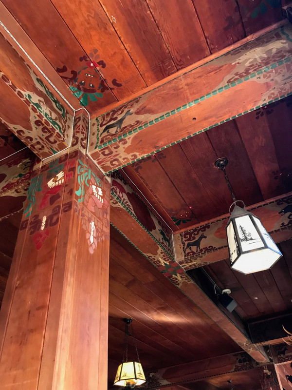 Original detailing in the Lake Quinault Lodge