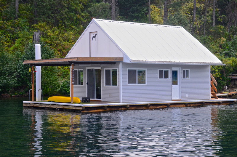 Floating home on Lake Couer d'Alene