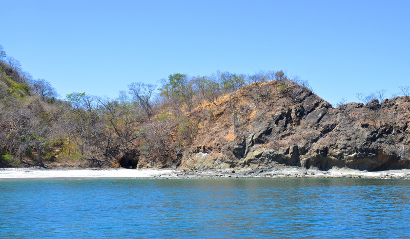 Secluded snorkel cove and cave beach