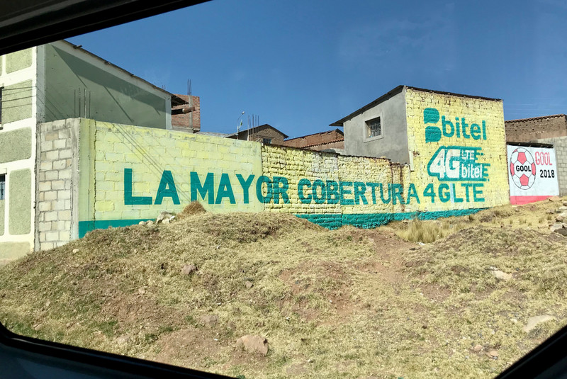 Political signs on way to Puno