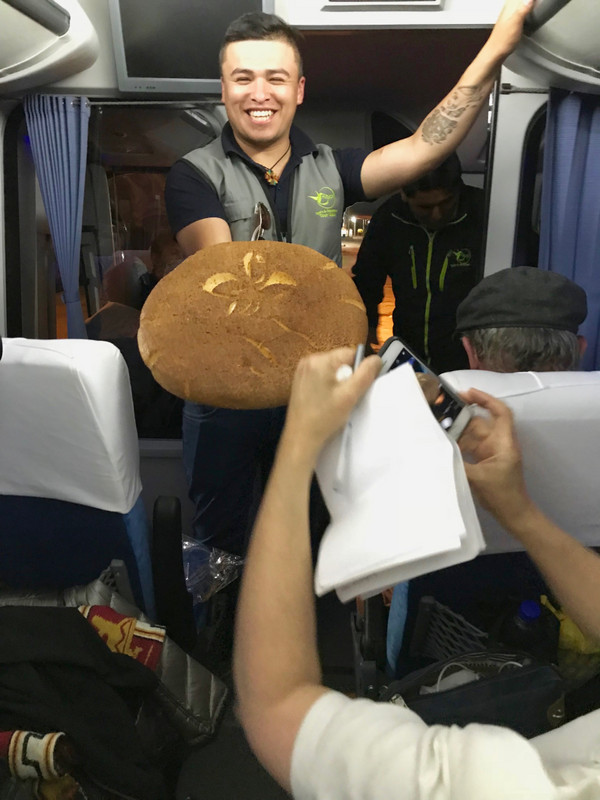 Franco proudly shares his chuta bread baked in his home town