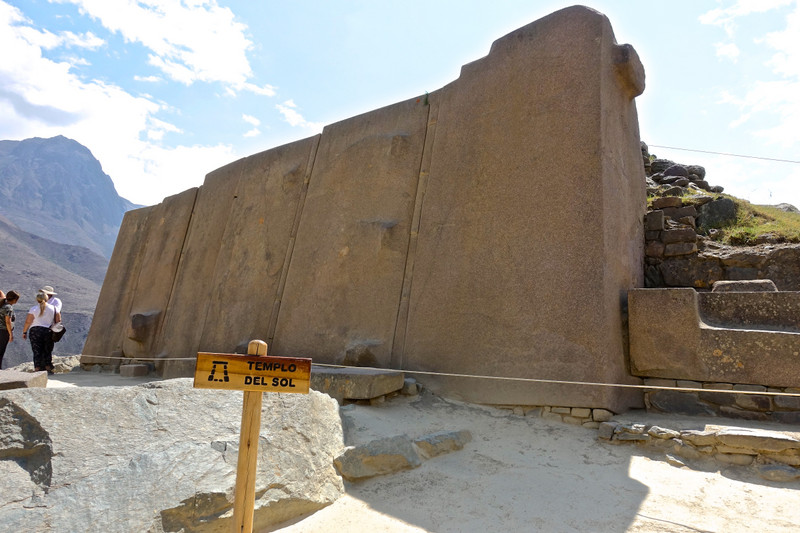 The Temple of the Sun, near the top of Ollantaytambo 