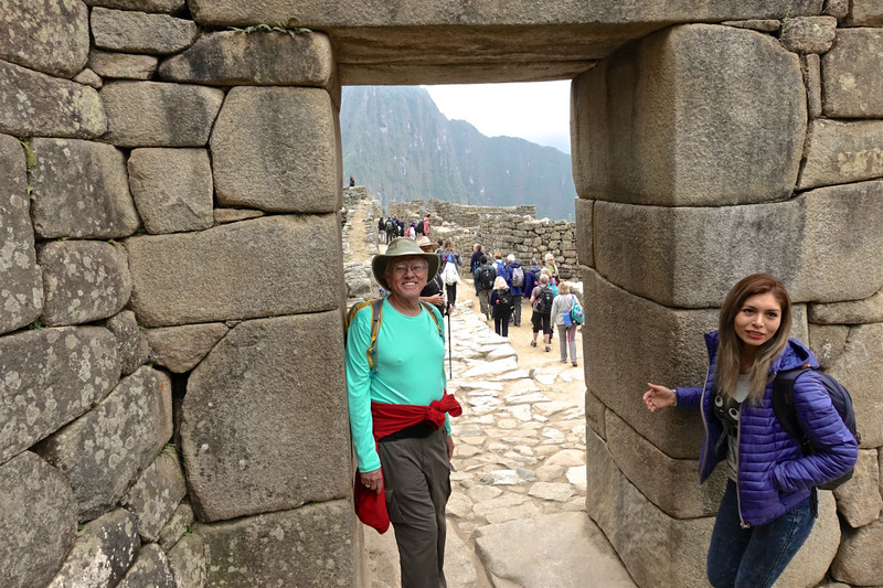 Dave, at the Main Gate to urban center of Machu Picchu