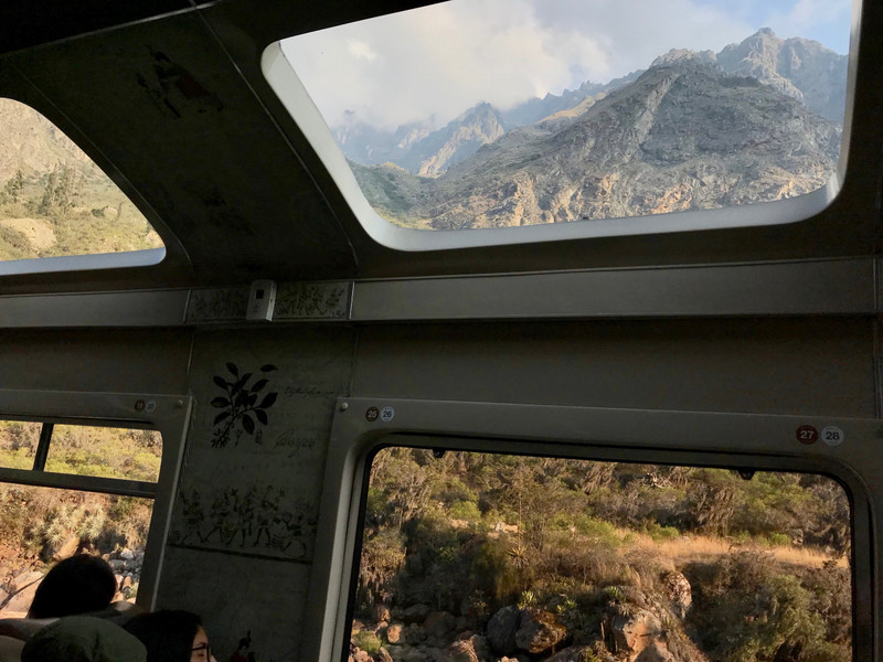 Views from the Peru Rail train on our way back to Cusco 