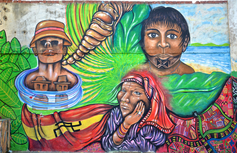 Mural of the Guna people