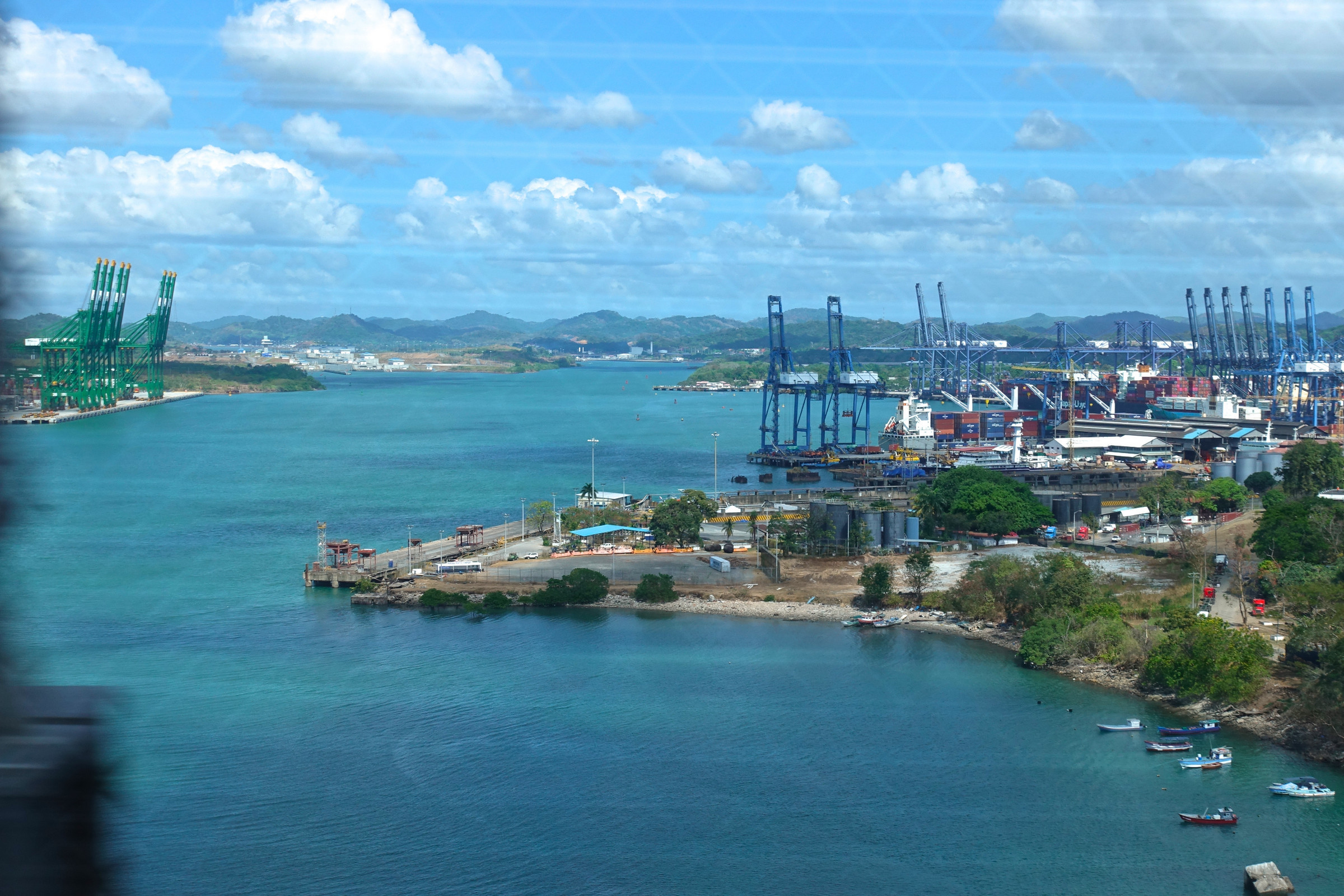 View of the Panama Canal from the Bridge of the Americas | Photo