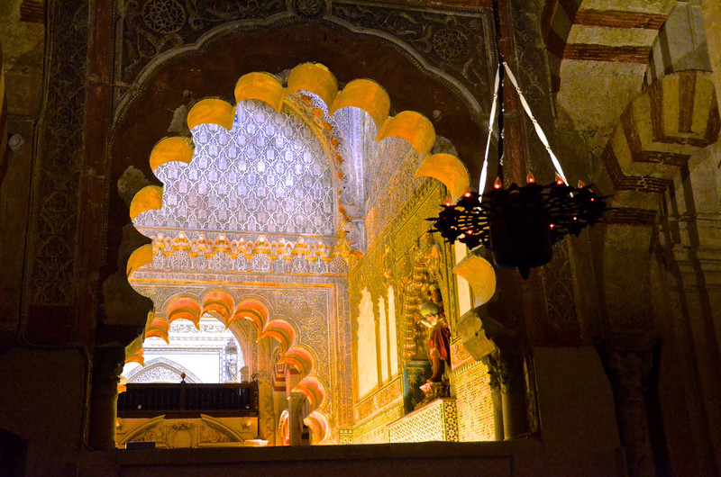 Inside the beautiful Mezquita, Cordoba 