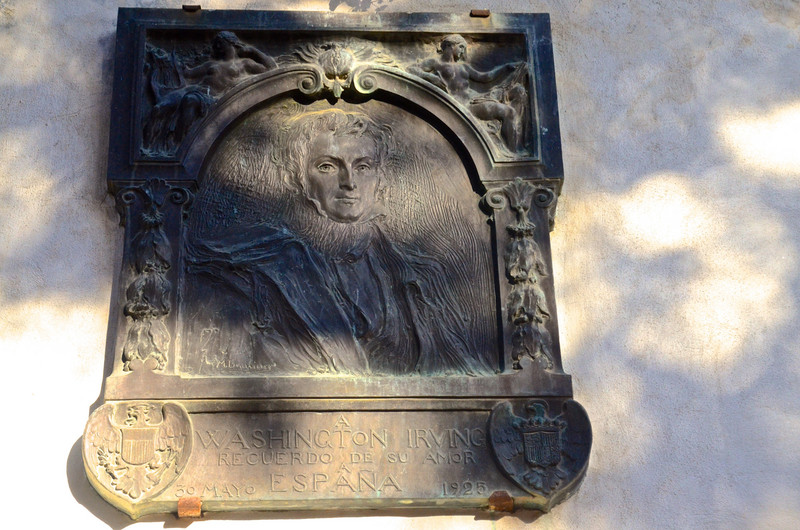 Washington Irving plaque in Seville