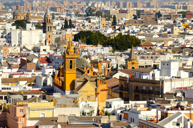 View of Seville from the  Giralda  Bell Tower