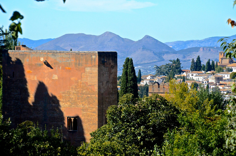 View of the Sierra Madres from the Alhambra 