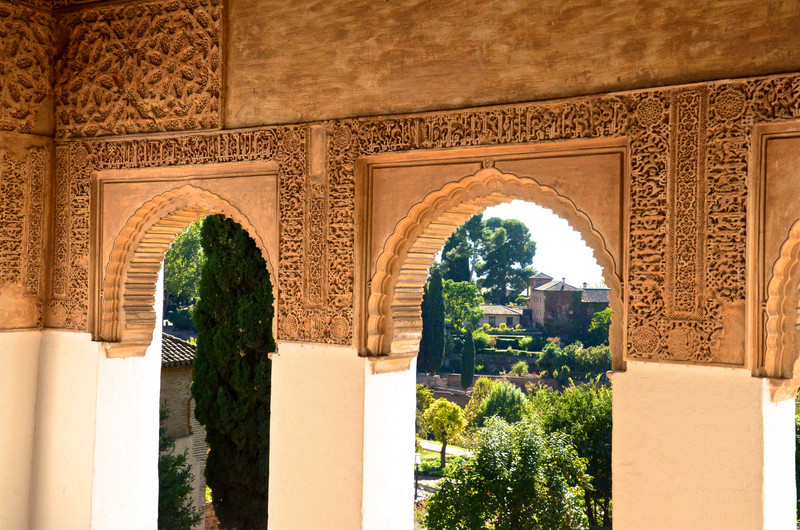 Caligraphy details in Generalife Palace 