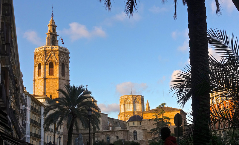 Micalet Bell Tower, Cathedral of Valencia, from Plaza de la Reina