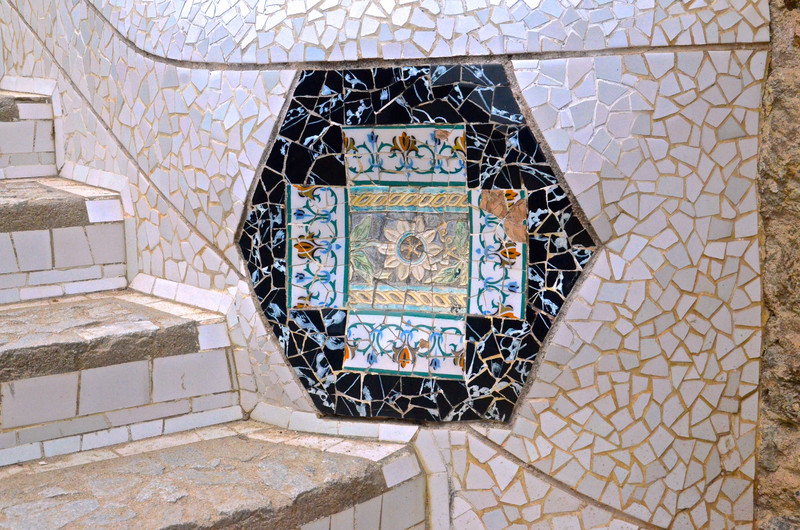 ‘Trencadis’ is applied everywhere in Park Guell