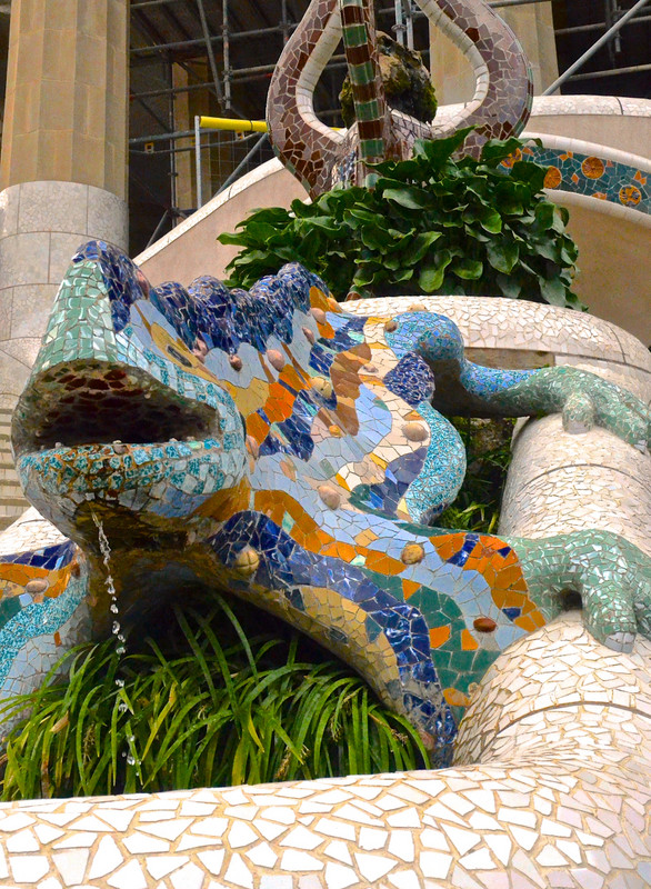 Park Guell Salamander is an example of Gaudi's ‘Trencadis’