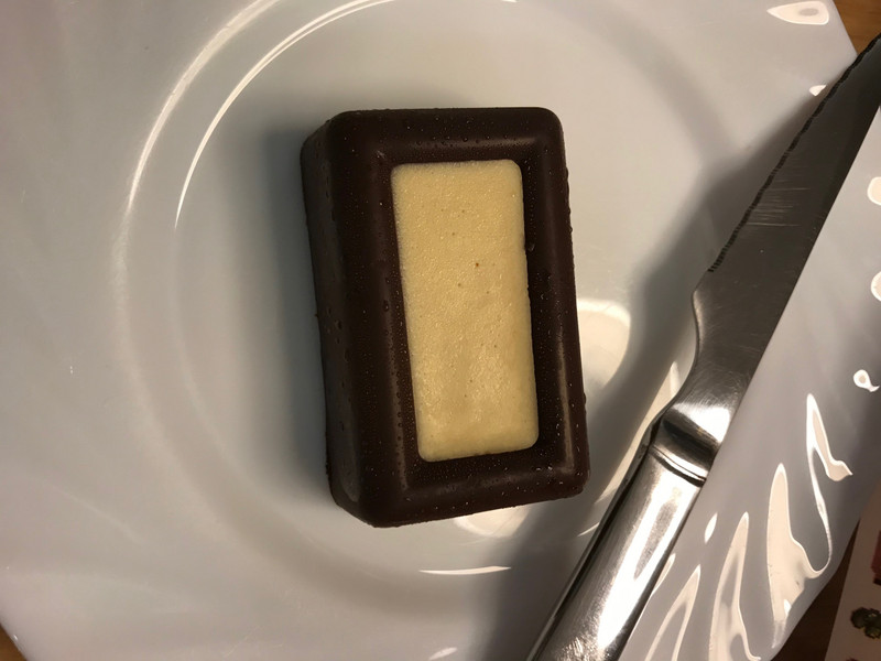 Delicious chocolate almond vegan dessert from Teresa's