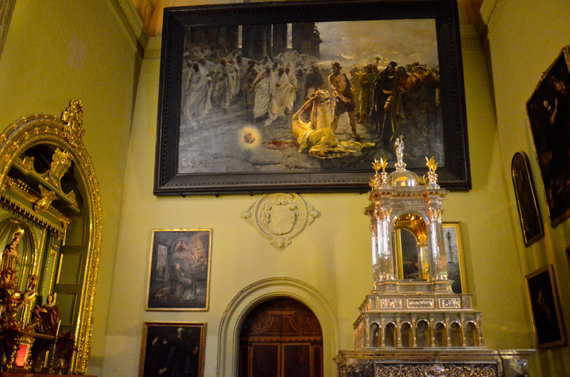 Painting of the Beheading of Saint Paul by Enrique Simonet in the Cathedral of Malaga 