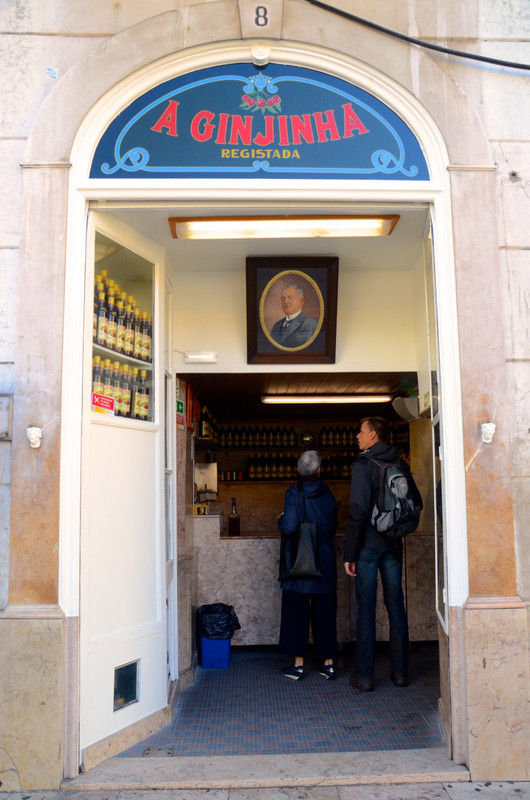 The original A Ginjinha shop in Lisbon 