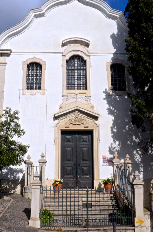 Church of Santiago, "Here Begins The Way" the official start of the Portuguese Camino in Alfama, Lisbon 