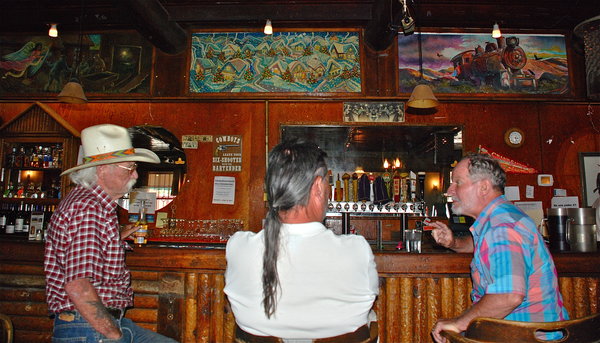Regulars at the Mine Shaft Tavern in Madrid