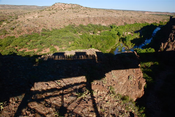 Verde Canyon Wilderness RR shadow play