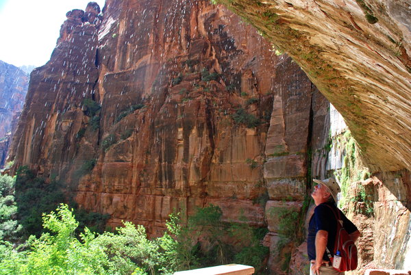 Dave at Weeping Rock in Zion